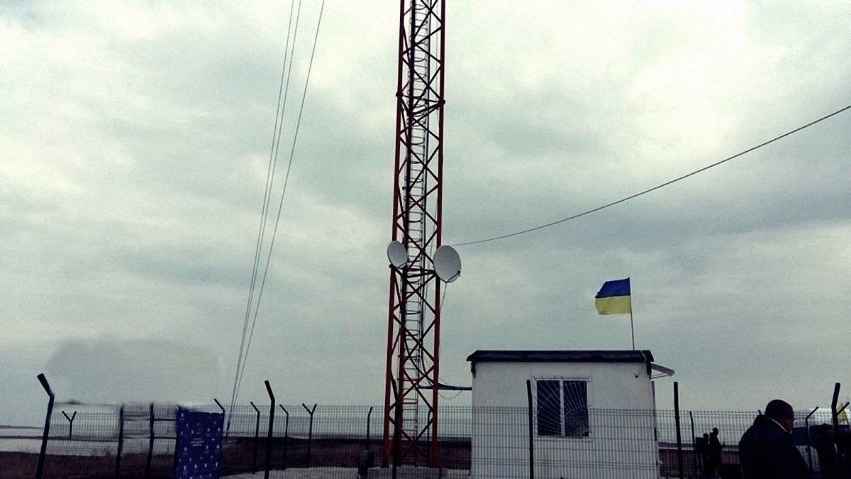 Вышка в Чонгаре транслирует российское радио на Херсонскую область