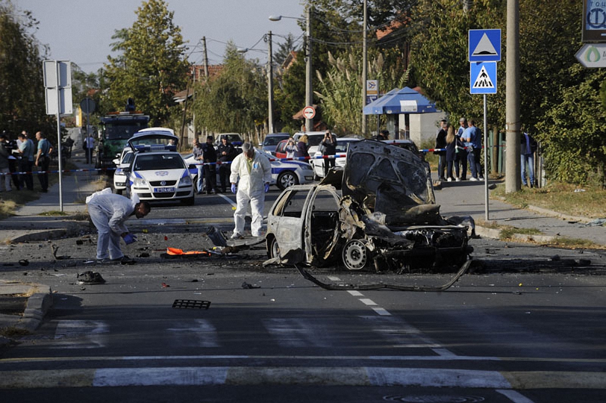 В Сербии подорвали автомобиль с отцом известной телеведущей