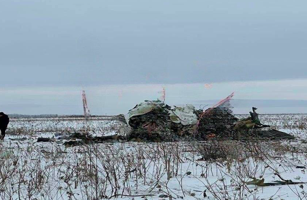 У Бєлгородській області впав руський воєнний літак Іл-76
