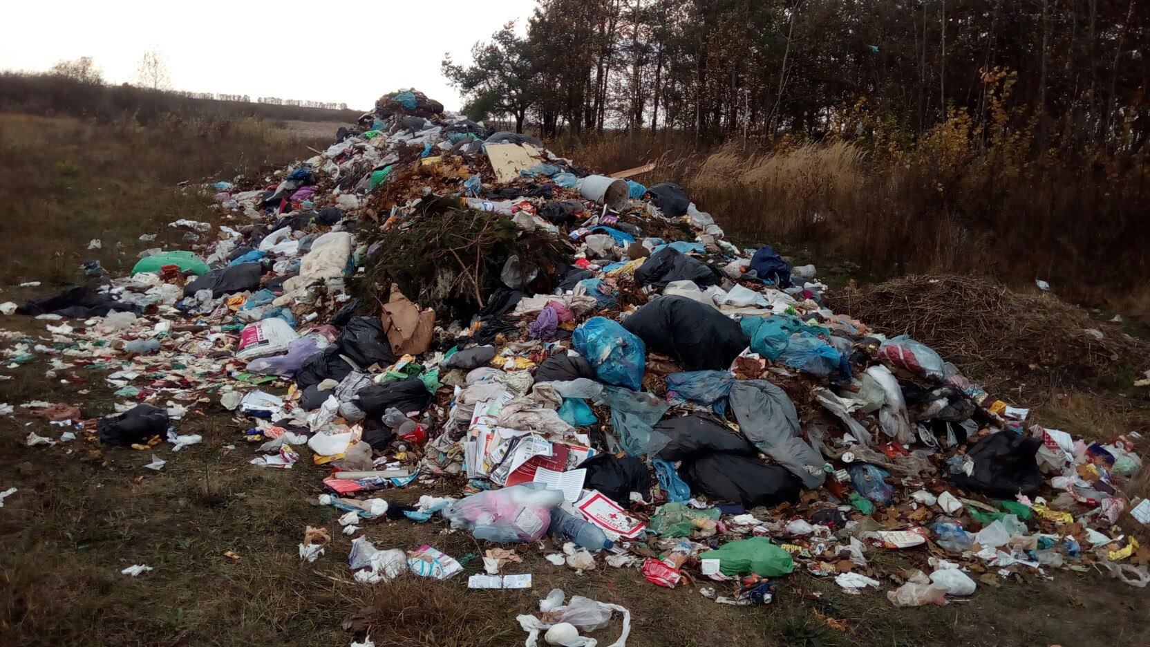 Жители окрестных сел обнаружили незаконную свалку мусора из Львова - фото 1