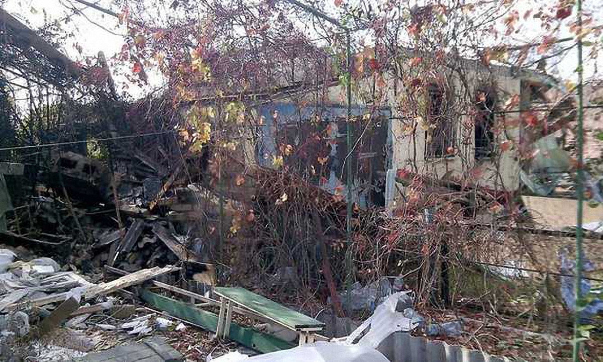 Боевики полностью уничтожили шесть домов в Водяном - фото 1