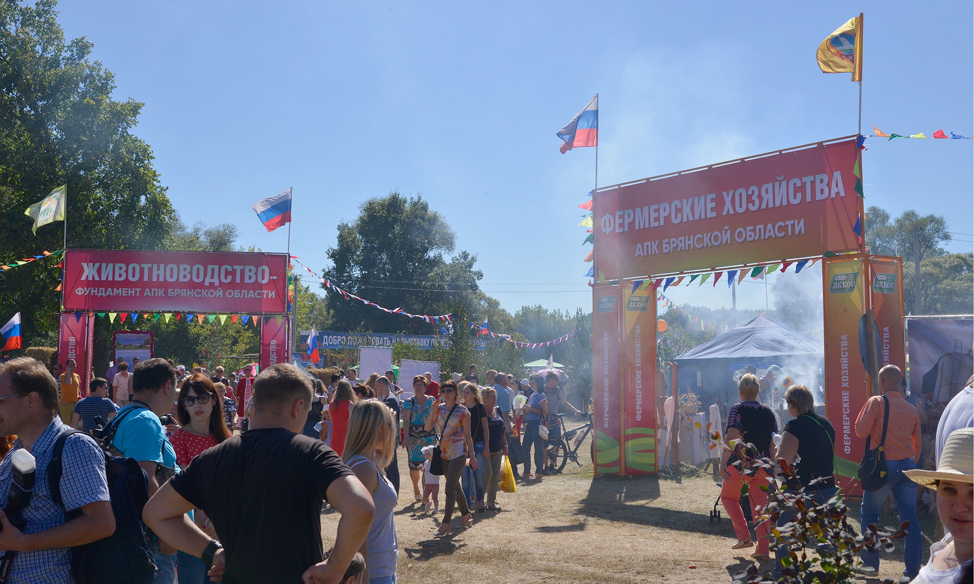 На Свенской ярмарке в Брянске люди дрались за бесплтаную картошку - фото 1