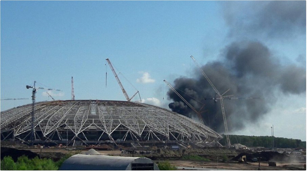 Пожар на стадионе "Самара Арена" быстро потушили - фото 1