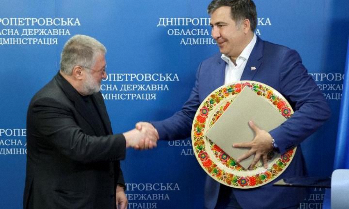  Саакашвили поужинал с Коломойским - фото 1