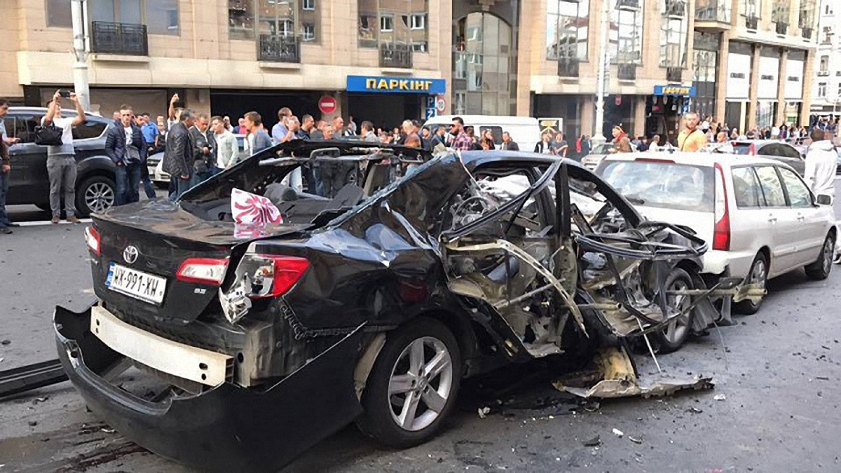Взрыв авто Махаури в центре Киева: Наталья Кошель получила серьезные ранения - фото 1