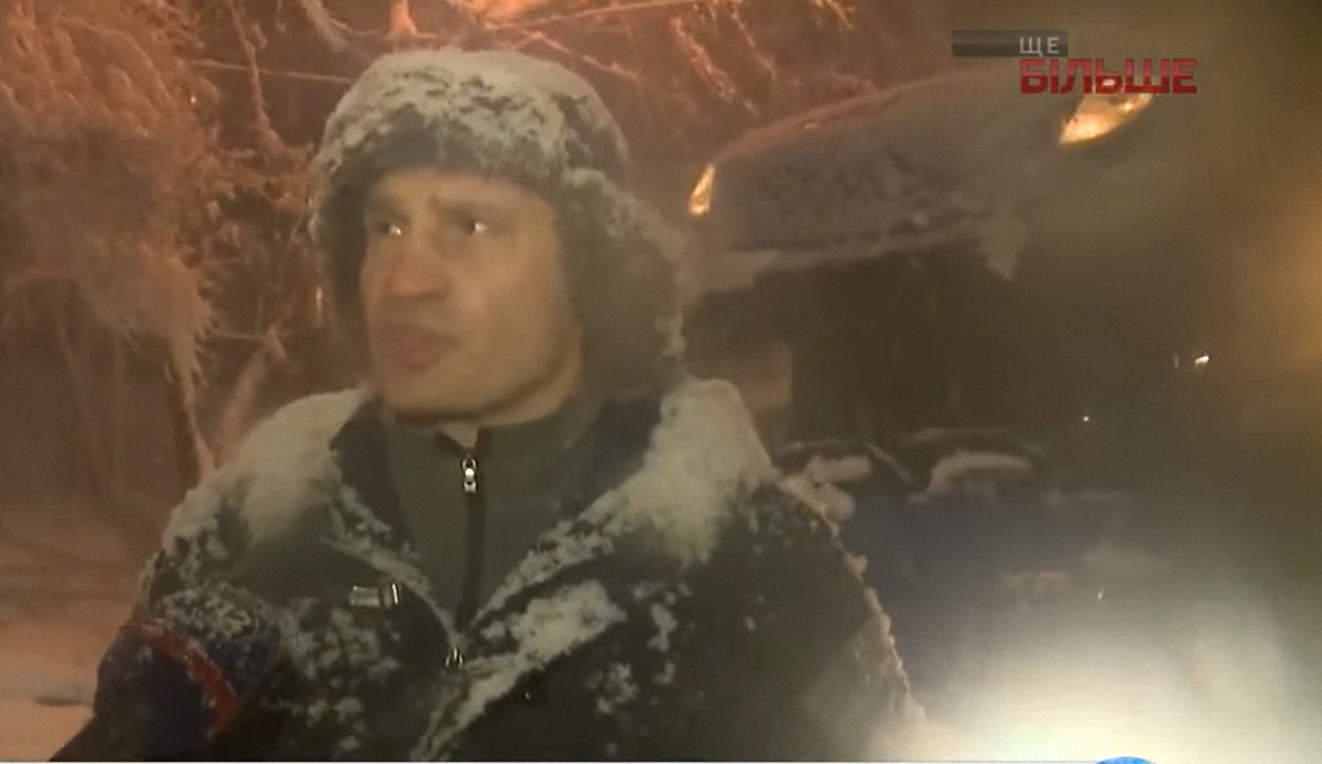 Кличко разозлился на водителя фуры  - фото 1