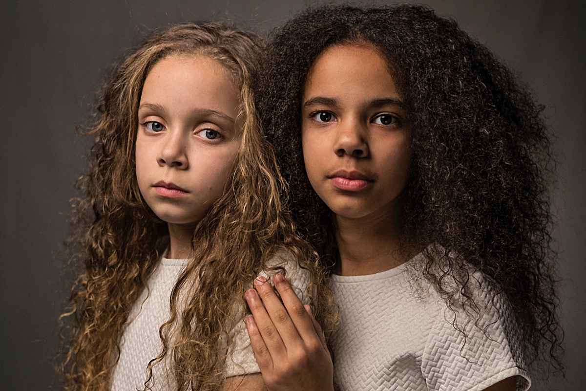 Обложку National Geographic  украсили близняшки с разным цветом кожи - фото 1