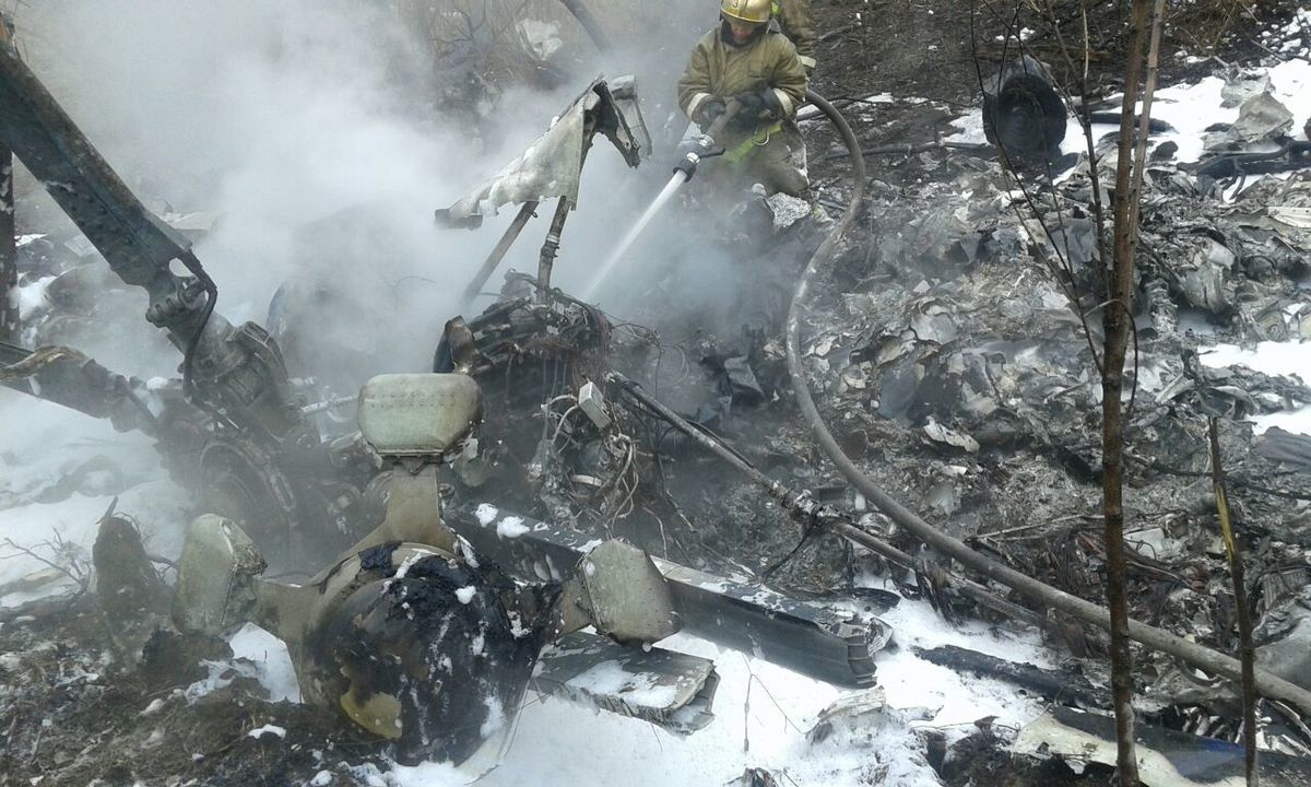 В Хабаровске разбился вертолет - фото 1