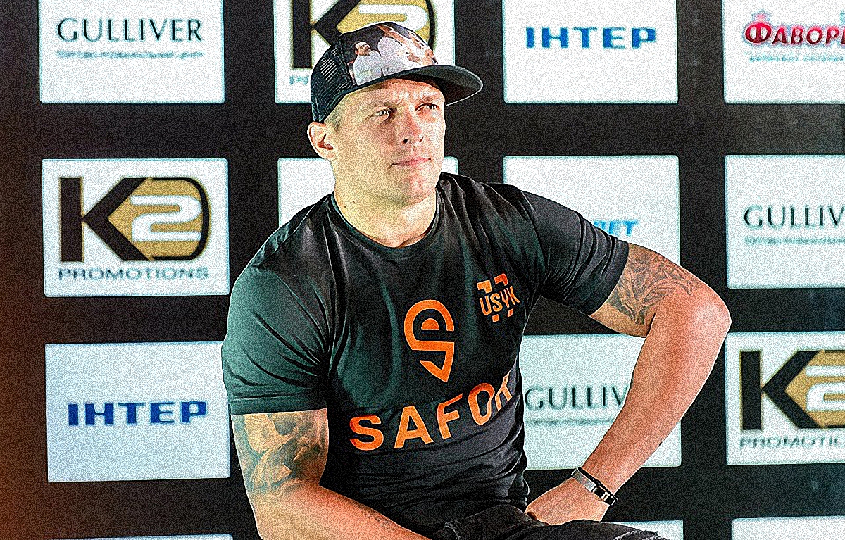 Усик на пресс-конференции в Киеве - фото 1