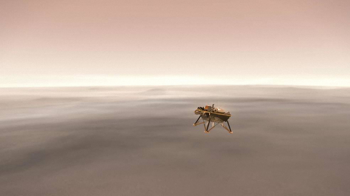 Посадка зонда NASA InSight на Марс 26 ноября 2018 - фото 1