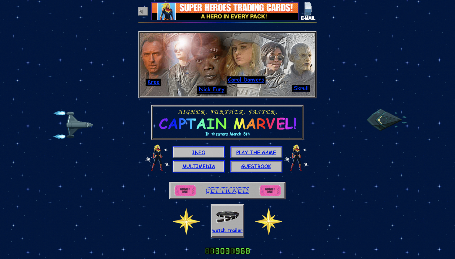 Marvel запустил сайт в стиле 90-х, чтобы прорекламировать новый фильм - фото 1