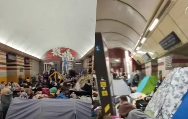 Затори до паркінгів та тиснява в метро: кияни масово спускаються в укриття після попередження президента - фото 1