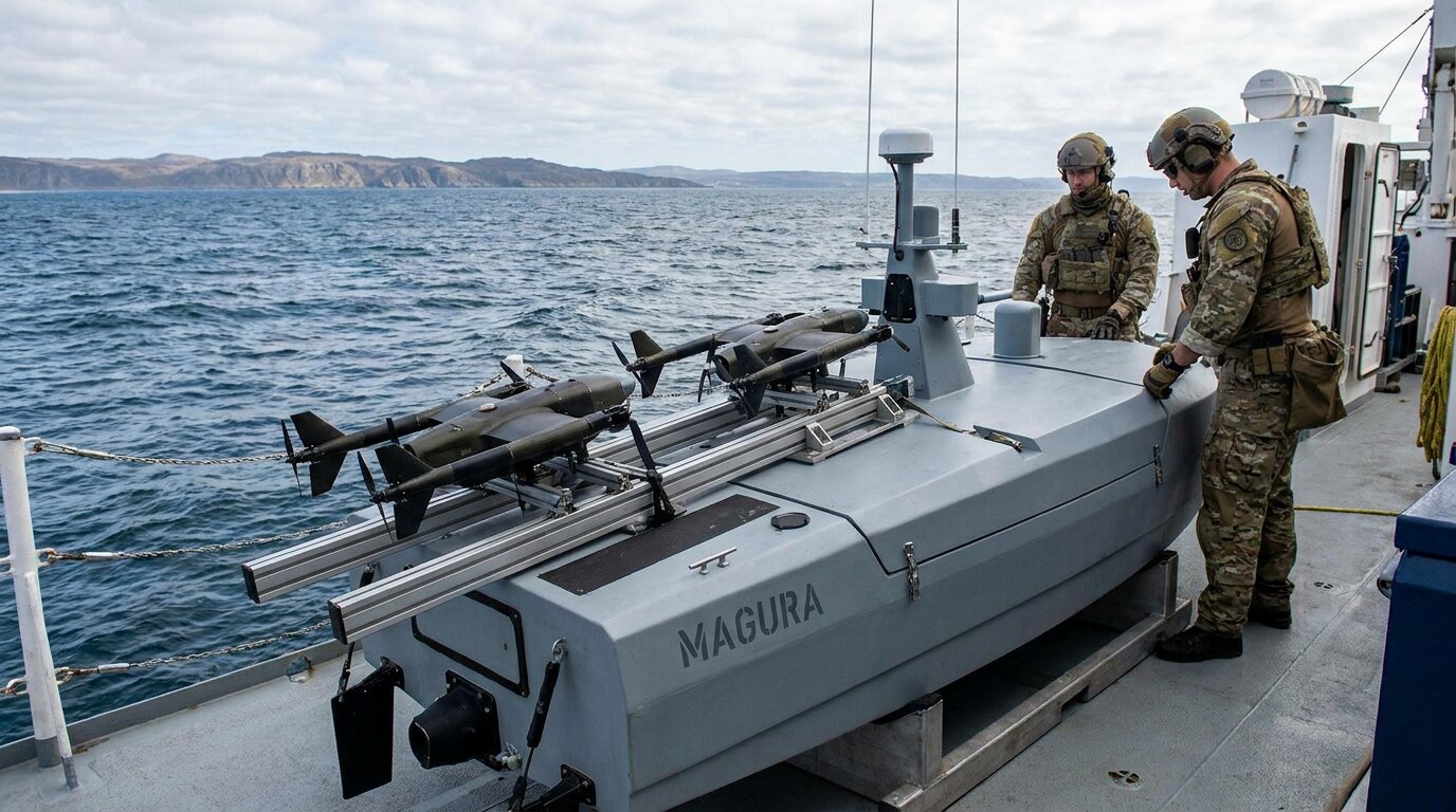 Українські плавучі авіаносці: на морські дрони MAGURA встановили перехоплювачі Sting - фото 1