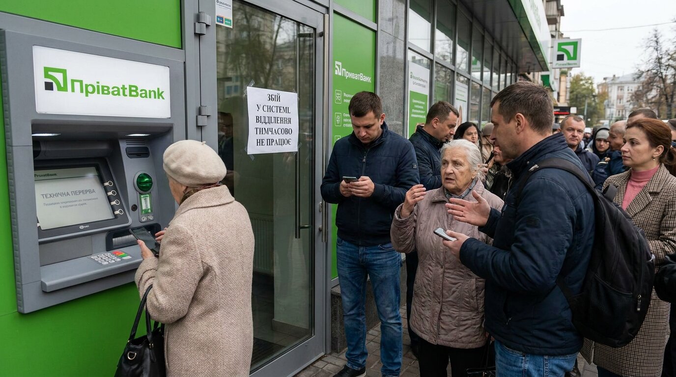 Платежі пішли у «відпустку»: у ПриватБанку стався масштабний збій - фото 1