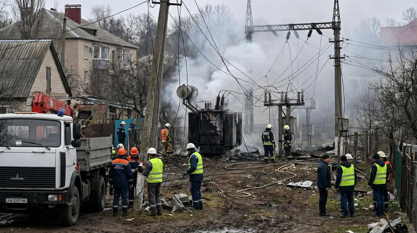 Удар по світлу: росіяни знову атакували енергетику чотирьох областей - фото 1