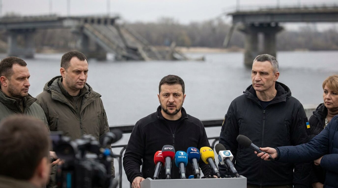 «Відповідь буде по НПЗ»: Зеленський прокоментував приліт по Північному мосту та проанонсував нову «далекобійність» - фото 1