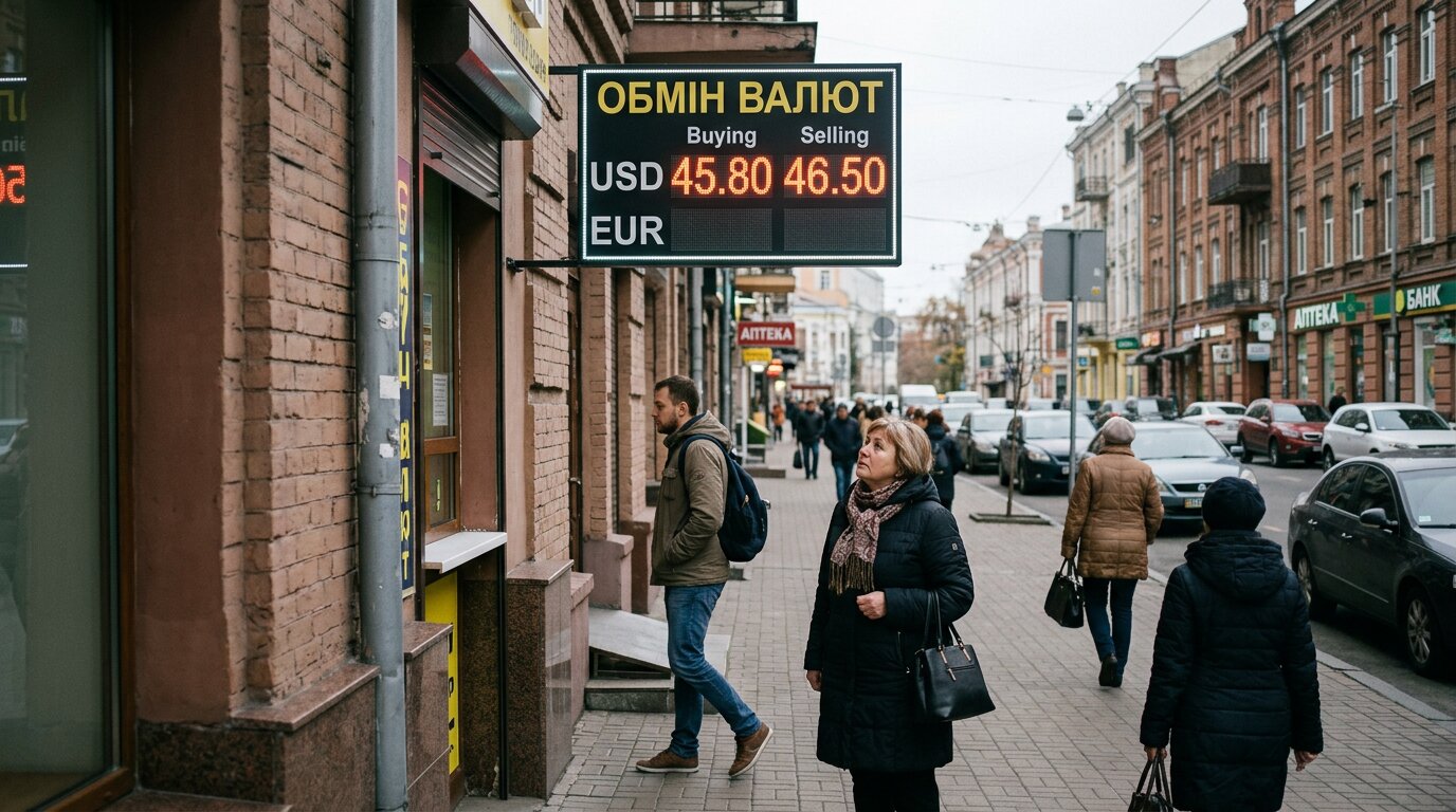 Гривня знову відступає: офіційний курс долара пробив позначку 45,5 гривні - фото 1