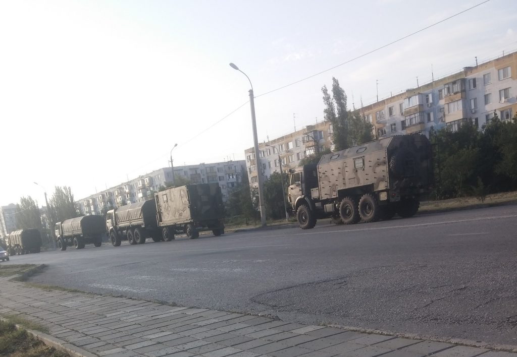 Милитаризация: Россия завезла в Крым колонны военной техники - 7745 Милитаризация: Россия завезла в Крым колонны военной техники - фото 7745
