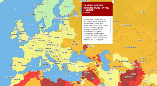 Донбасс среди самых опасн мест для туризма в 2017 году - 22234 Донбасс среди самых опасн мест для туризма в 2017 году - фото 22234