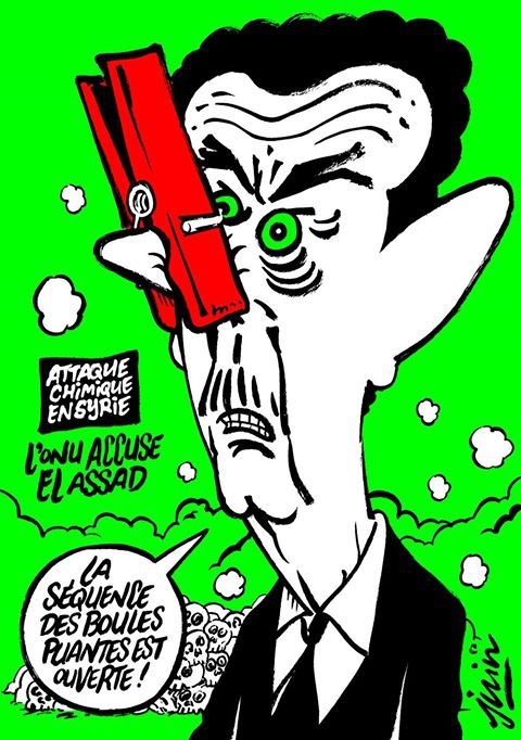 Charlie Hebdo создал карикатуру на Асада и химатаку в Сирии - 41558 Charlie Hebdo создал карикатуру на Асада и химатаку в Сирии - фото 41558