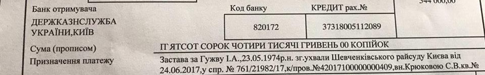 Квитанция залога за Гужву - 53998 Квитанция залога за Гужву - фото 53998