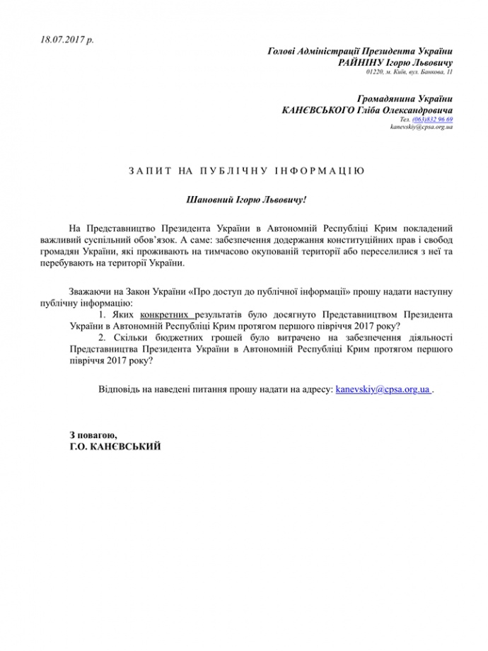 На представительство президента в Крыму потратили почти 2 млн за полгода - 60397 На представительство президента в Крыму потратили почти 2 млн за полгода - фото 60397