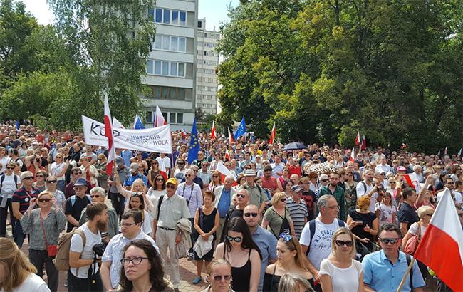 Акция протеста в столице Польши - 58223 Акция протеста в столице Польши - фото 58223
