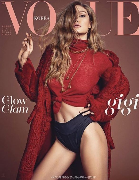 Белла Хадид показала грудь и стройные ноги на обложке Vogue - 68478 Белла Хадид показала грудь и стройные ноги на обложке Vogue - фото 68478