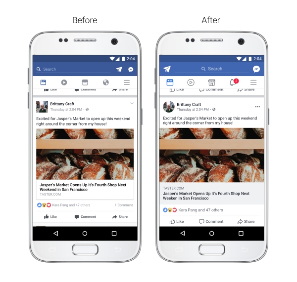Facebook презентует новый дизайн мобильного приложения - 66864 Facebook презентует новый дизайн мобильного приложения - фото 66864