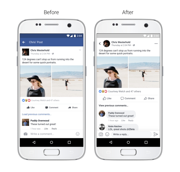 Facebook презентует новый дизайн мобильного приложения - 66865 Facebook презентует новый дизайн мобильного приложения - фото 66865