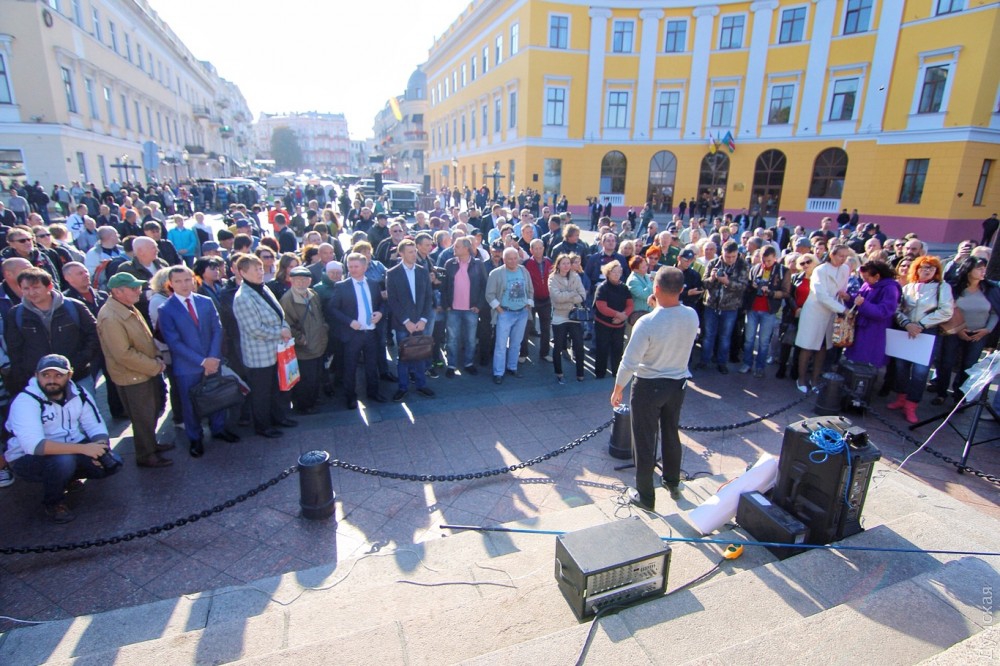 В Одессе закончился митинг Саакашвили - 77682 В Одессе закончился митинг Саакашвили - фото 77682
