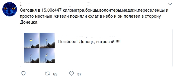 Скриншот записи о направлении флага Украины - 74475 Скриншот записи о направлении флага Украины - фото 74475