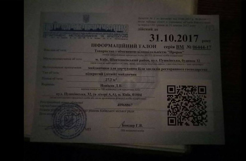 В центре Киева коммунальщики снесли летнюю площадку ресторана - 72124 В центре Киева коммунальщики снесли летнюю площадку ресторана - фото 72124
