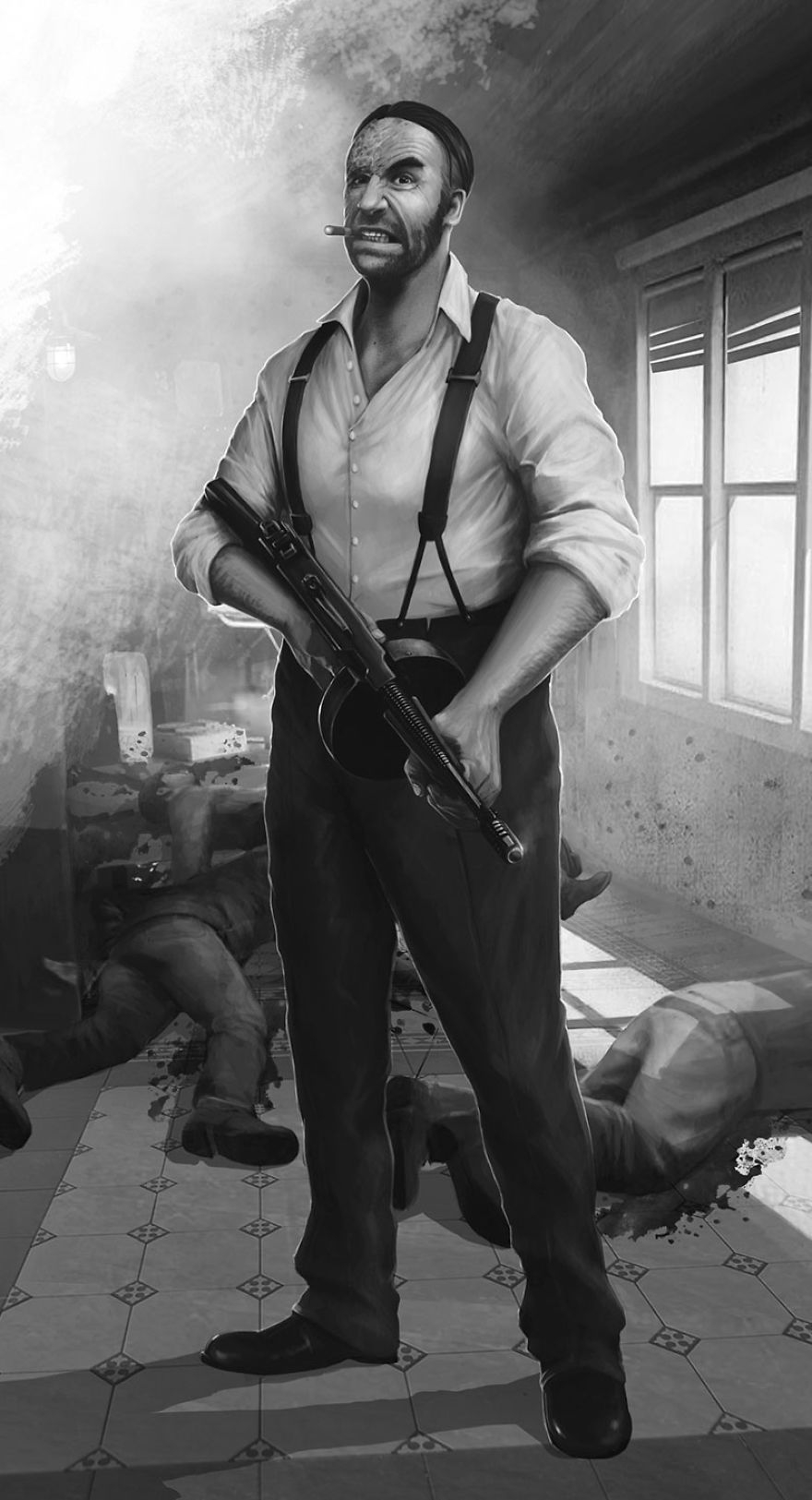 Игра престолов: Пес Сандор Клиган в стиле мира гангстеров - 72704 Игра престолов: Пес Сандор Клиган в стиле мира гангстеров - фото 72704