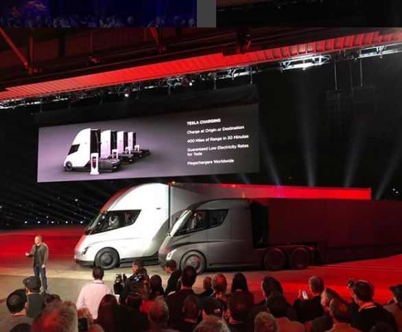 Tesla презентовала электрогрузовик - 90947 Tesla презентовала электрогрузовик - фото 90947