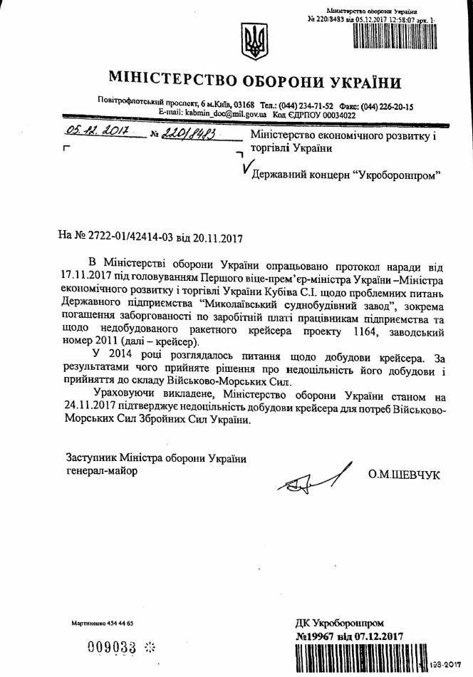 Минобороны отказалось от ракетного крейсера - 98890 Минобороны отказалось от ракетного крейсера - фото 98890
