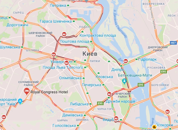 В Киеве из-за сильного снегопада образовались 10-балльные пробки - 97913 В Киеве из-за сильного снегопада образовались 10-балльные пробки - фото 97913