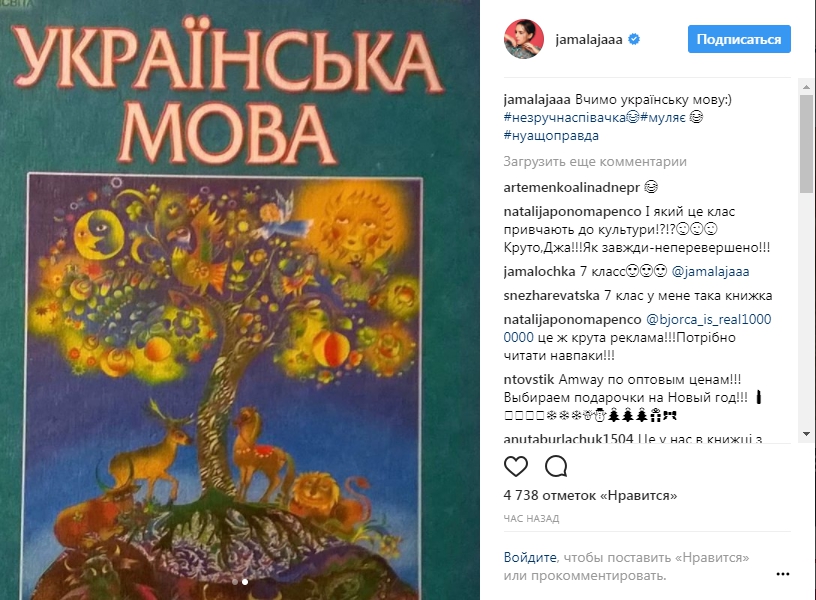 'Неудобная певица': Джамала появилась в учебнике украинского языка для 7 класса - 94972 'Неудобная певица': Джамала появилась в учебнике украинского языка для 7 класса - фото 94972