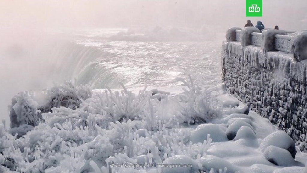 Замерзший Ниагарский водопад - 100267 Замерзший Ниагарский водопад - фото 100267