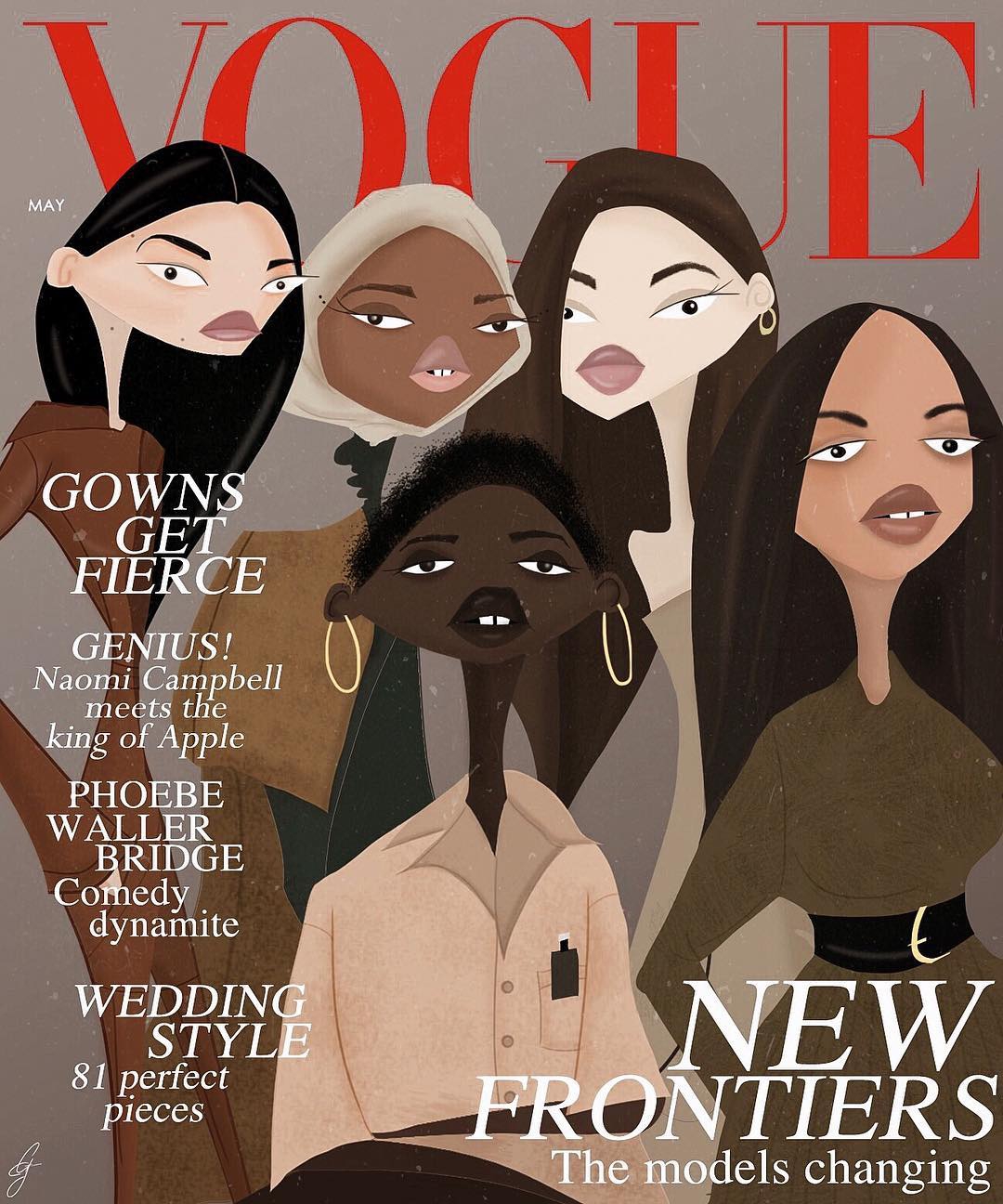 Обложку Vogue украшает рисунок украинского художника - 119861 Обложку Vogue украшает рисунок украинского художника - фото 119861