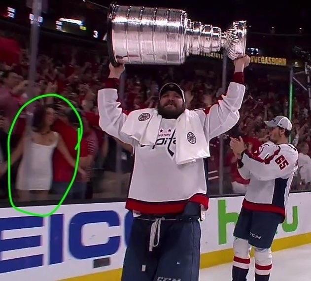 Фанатка показала голую грудь во время финала НХЛ - фото 129996