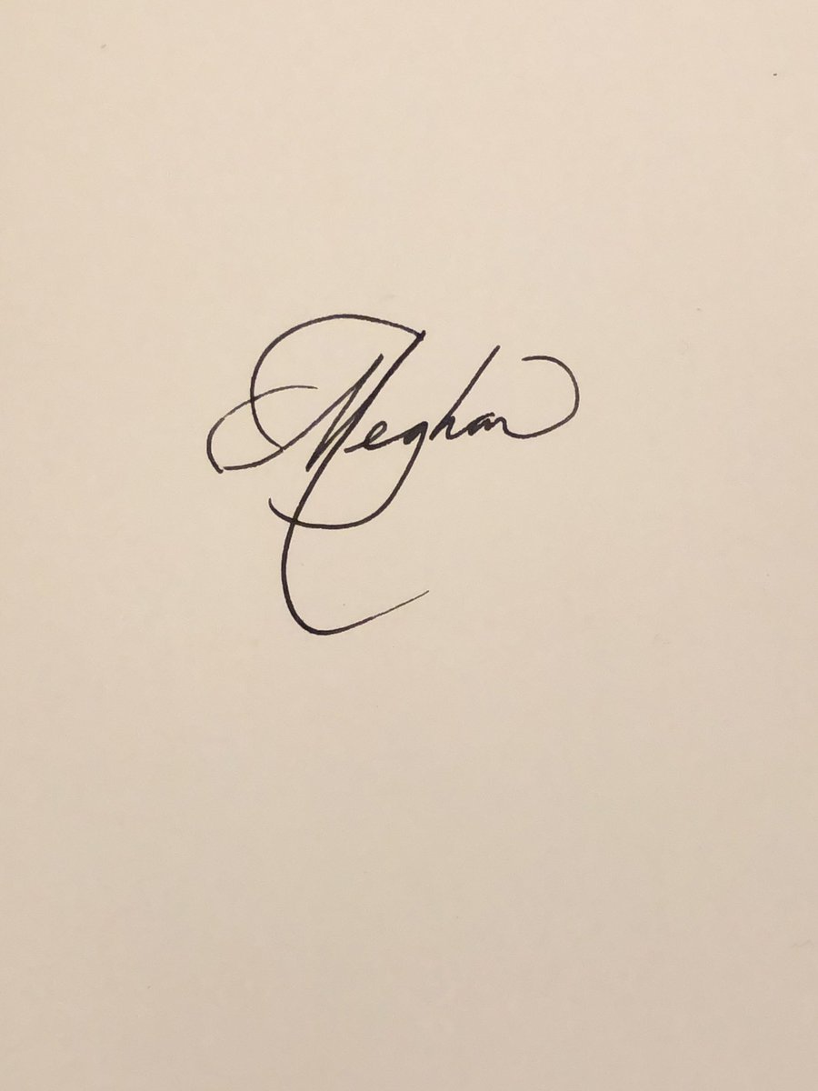 Меган Маркл оставила свой автограф: как он выглядит - фото 165652