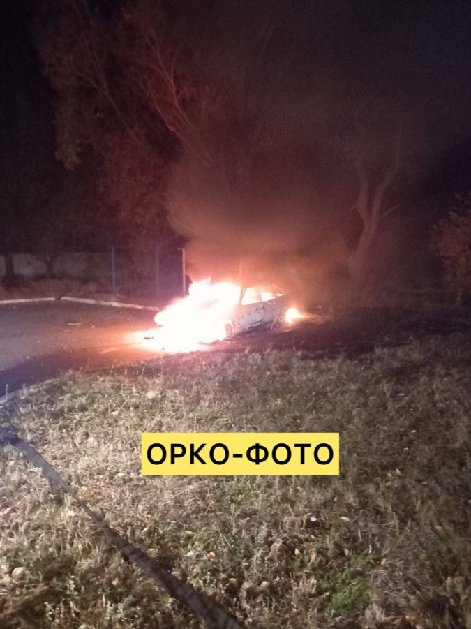 Українські партизани у Мелітополі підірвали автівку з мародерами - фото 214848