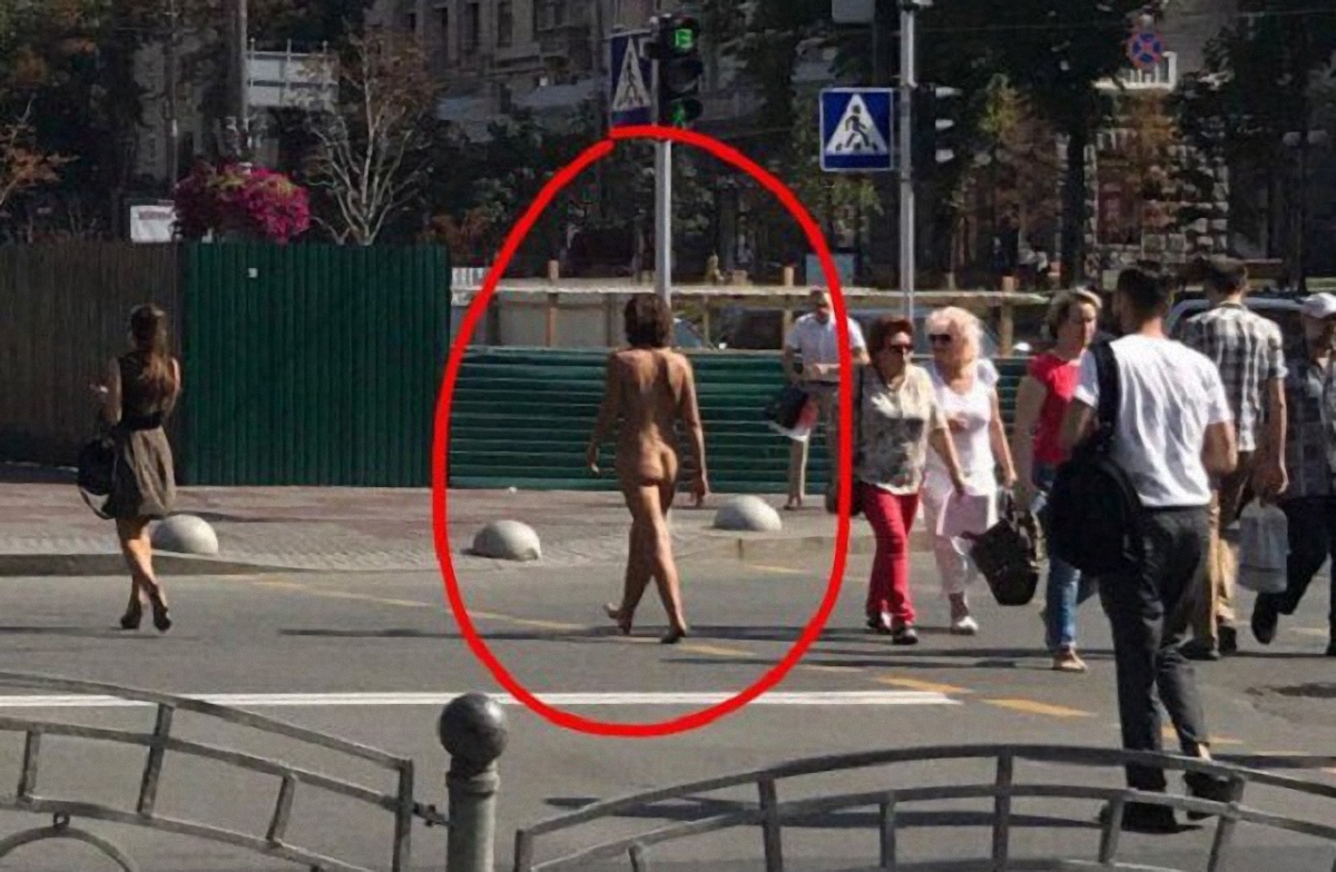 Девушка прогуливалась в центре Киева  - фото 1