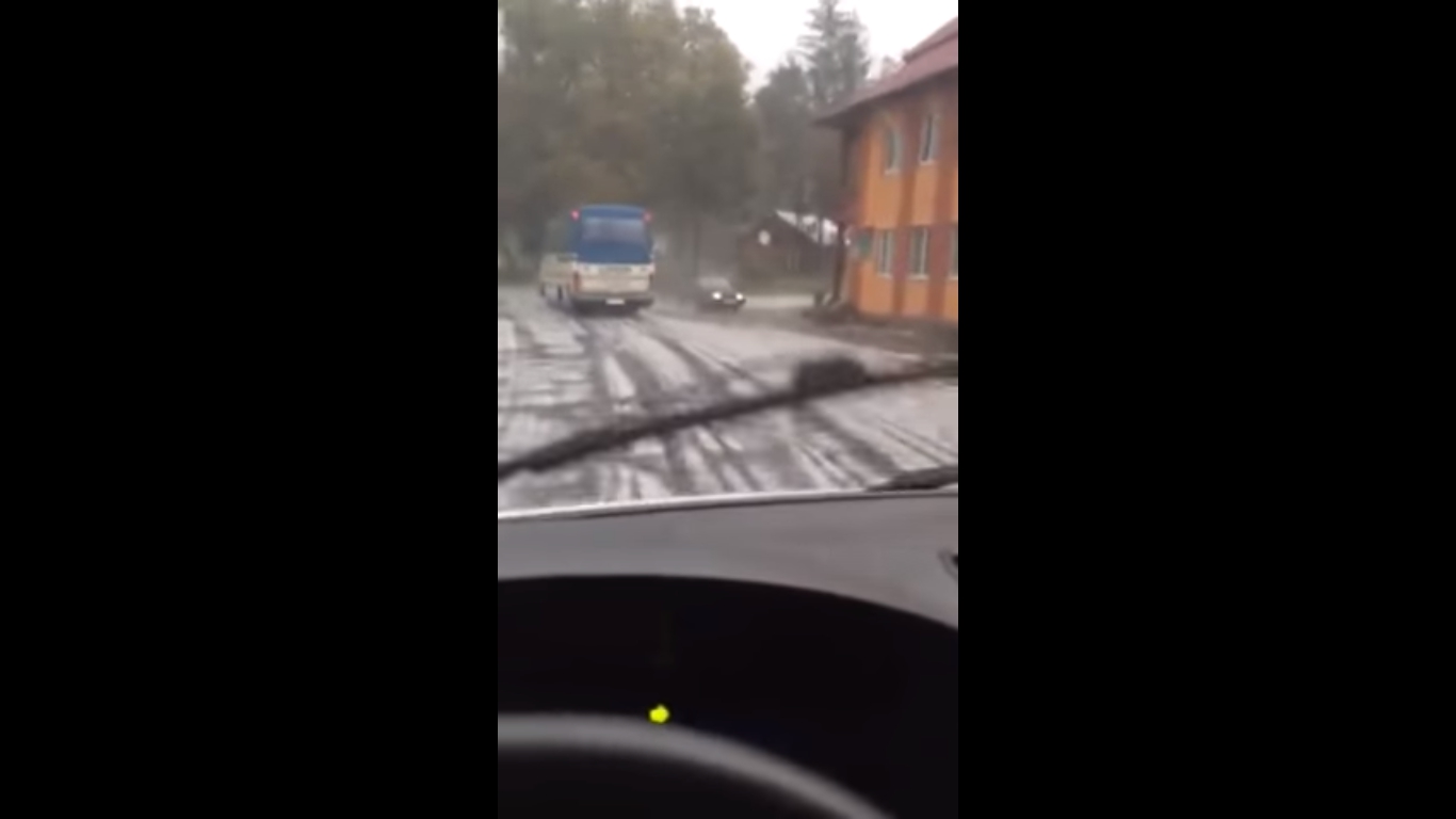 В Украине выпал первый снег - фото 1