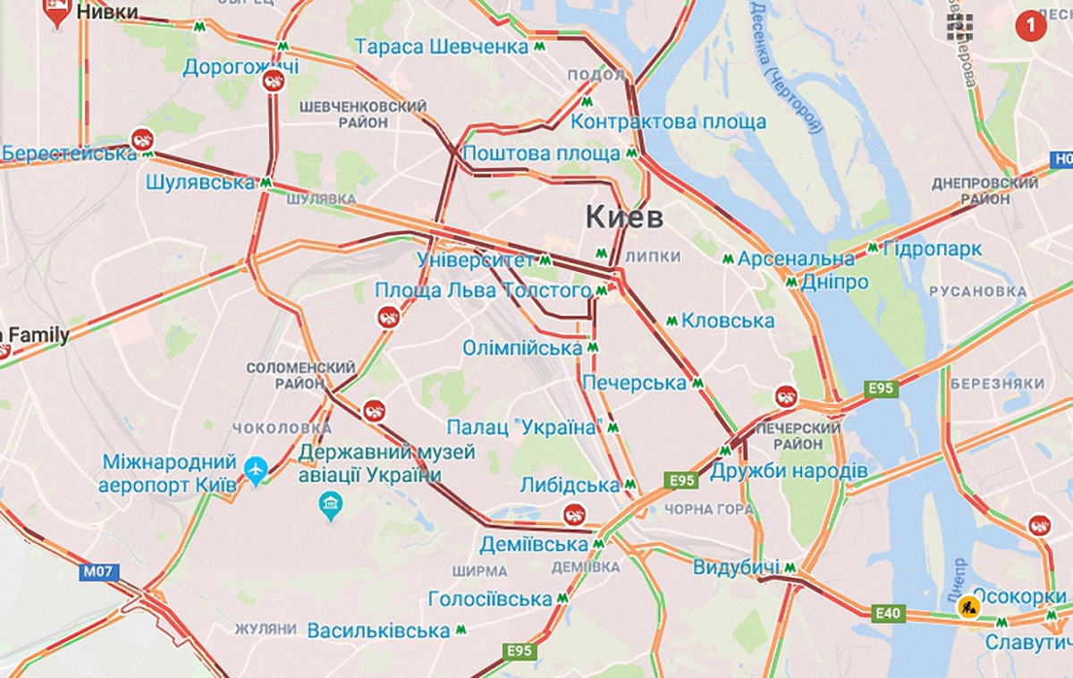 Киев остановился из-за пробок - фото 1