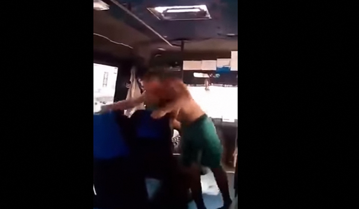 Здоровенный мужик отлупил пассажиров маршрутки в Черноморске - фото 1