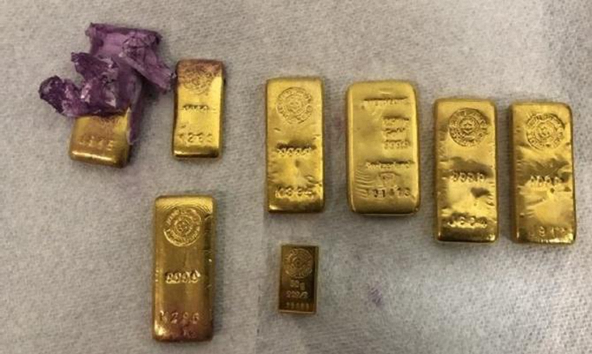 В емкости с краской в Украину отправили 1,64 кг банковского золота - фото 1