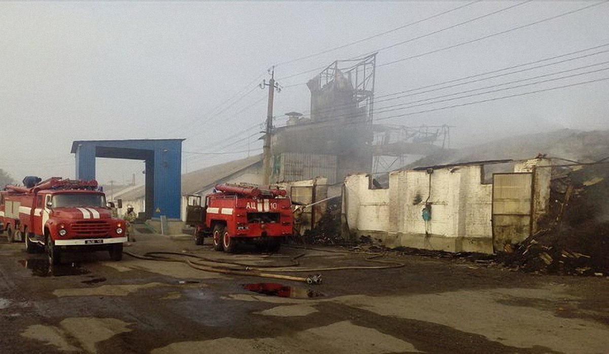 В Харьковской области горели склады с зерном - фото 1