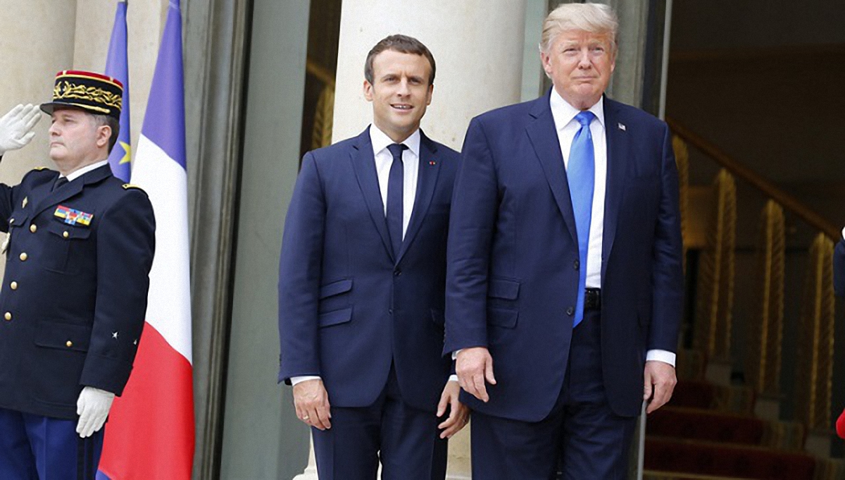 Трамп и Макрон в Париже - фото 1